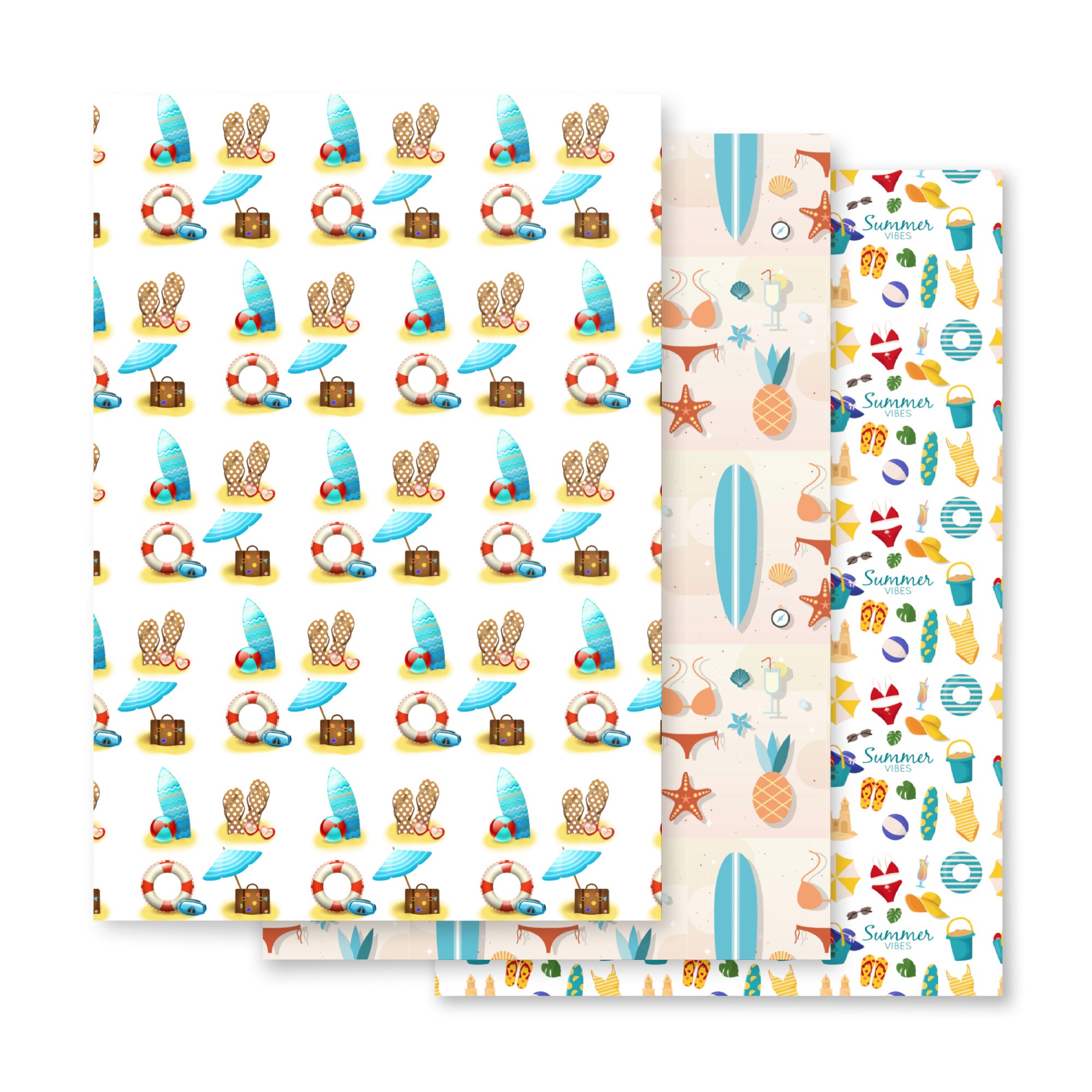 Beach Vibes Wrapping paper sheets