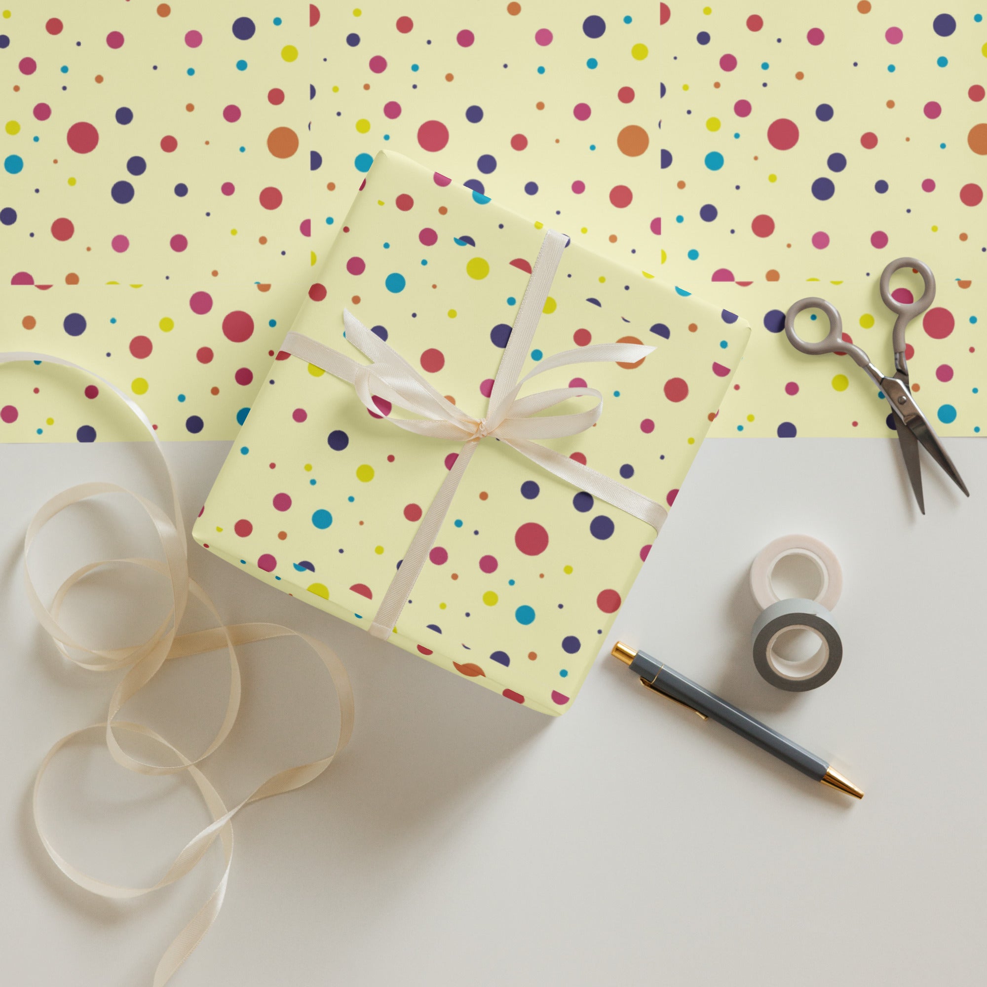 Polka Dot Wrapping paper sheets