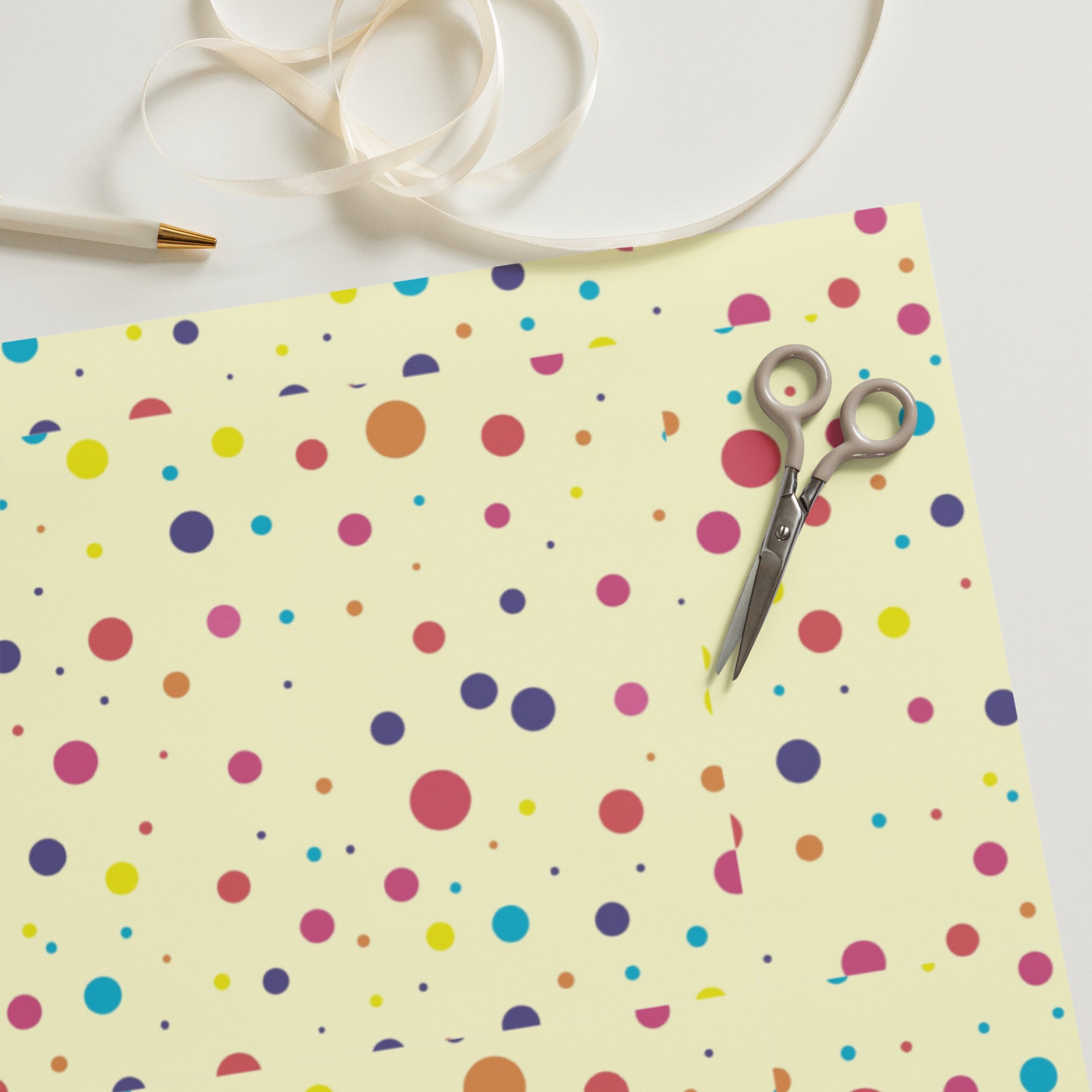 Polka Dot Wrapping paper sheets