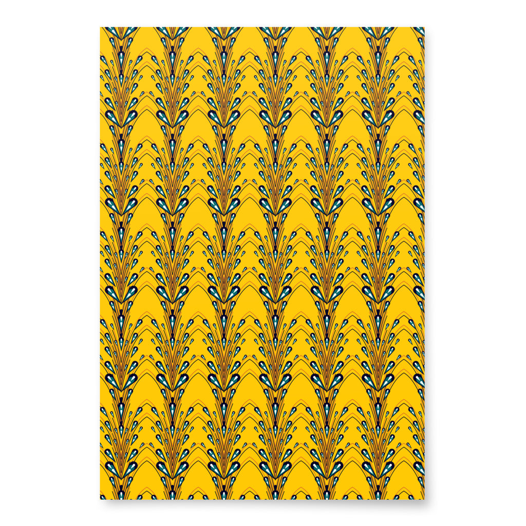 African Print Wrapping paper sheets