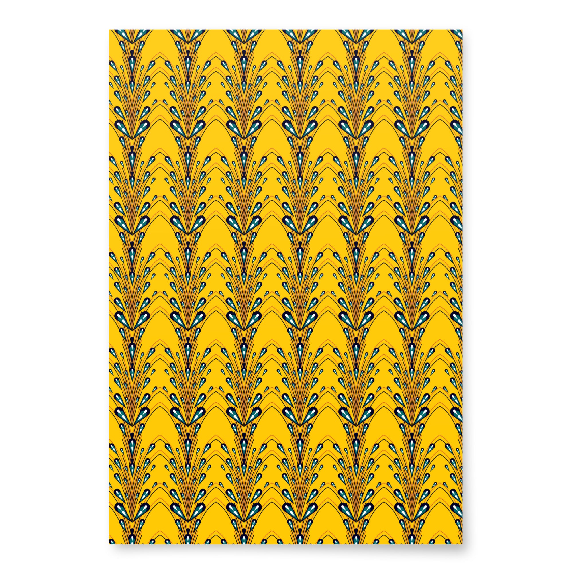 African Print Wrapping paper sheets