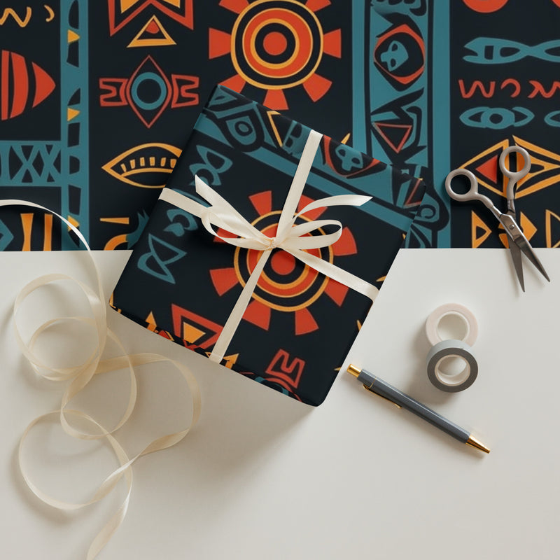 African Print Wrapping paper sheets