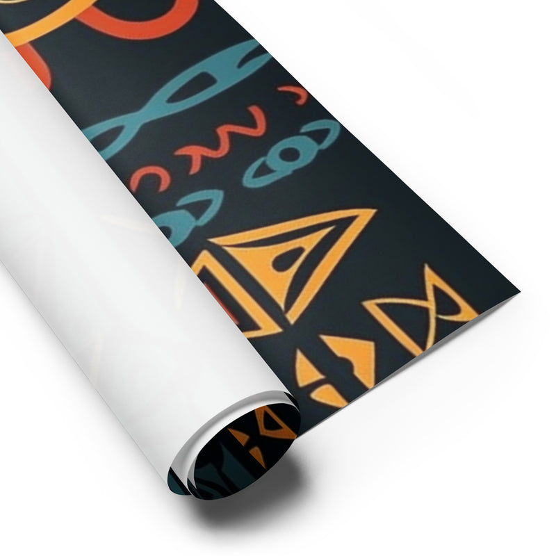 African Print Wrapping paper sheets