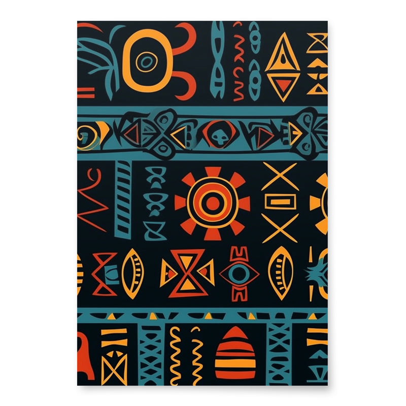 African Print Wrapping paper sheets