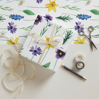 Floral Wrapping paper sheets