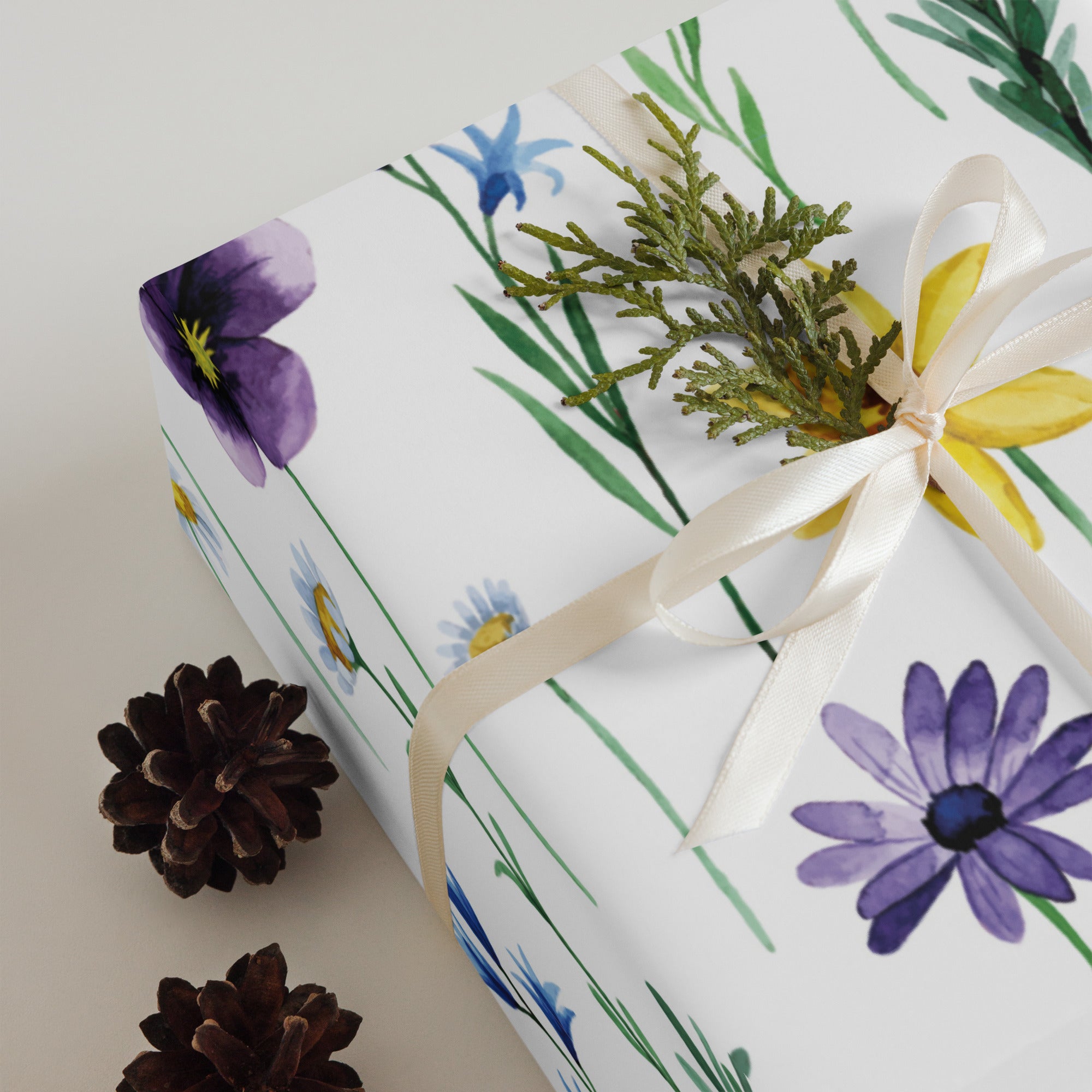 Floral Wrapping paper sheets