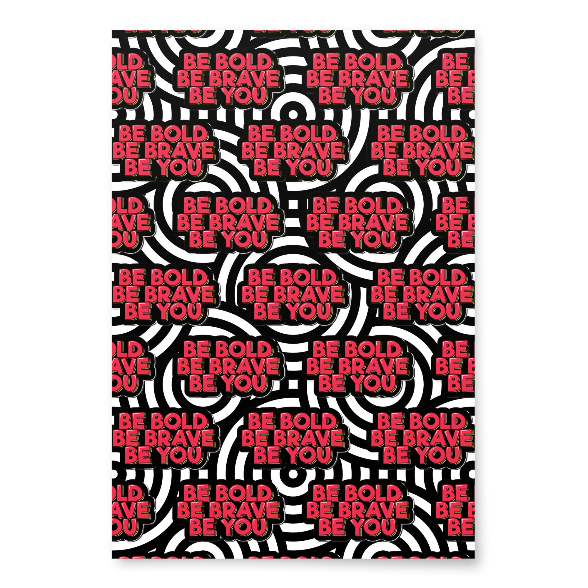 Never Give Up Wrapping paper sheets