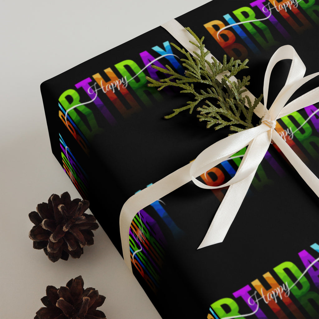 Happy Birthday Wrapping paper sheets