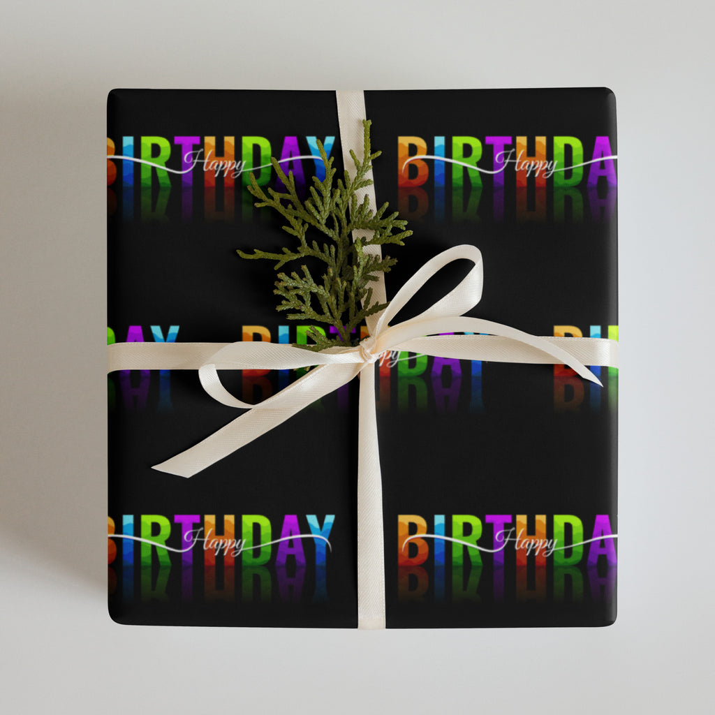 Happy Birthday Wrapping paper sheets