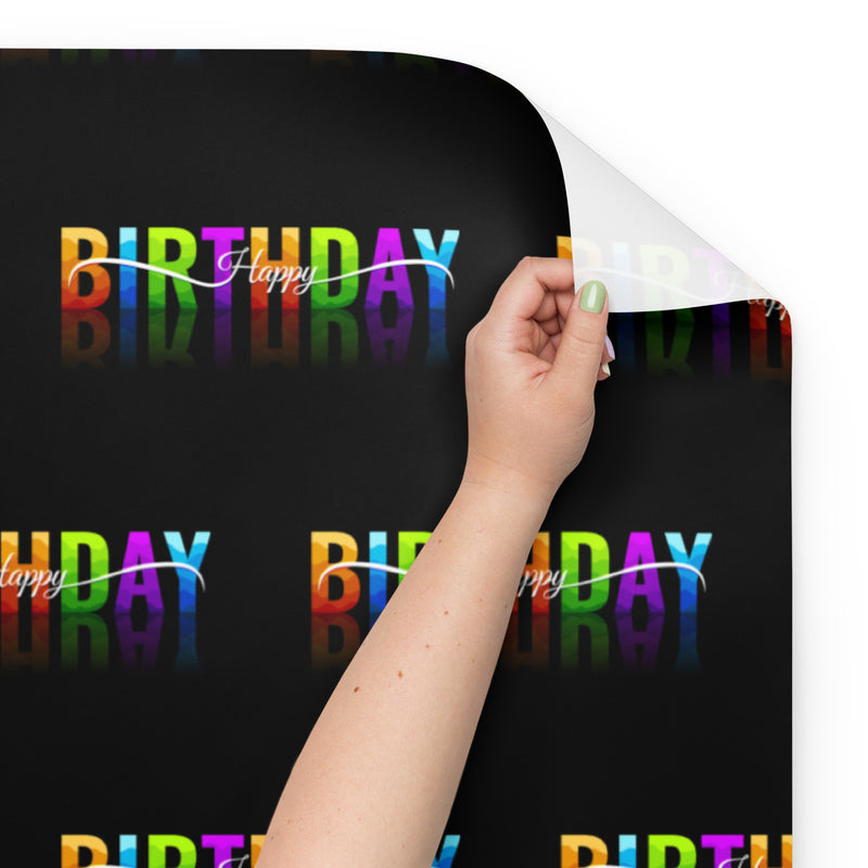 Happy Birthday Wrapping paper sheets