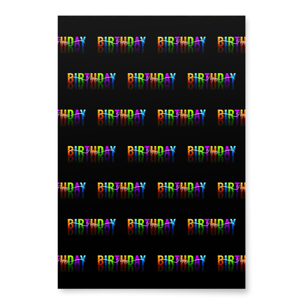 Happy Birthday Wrapping paper sheets