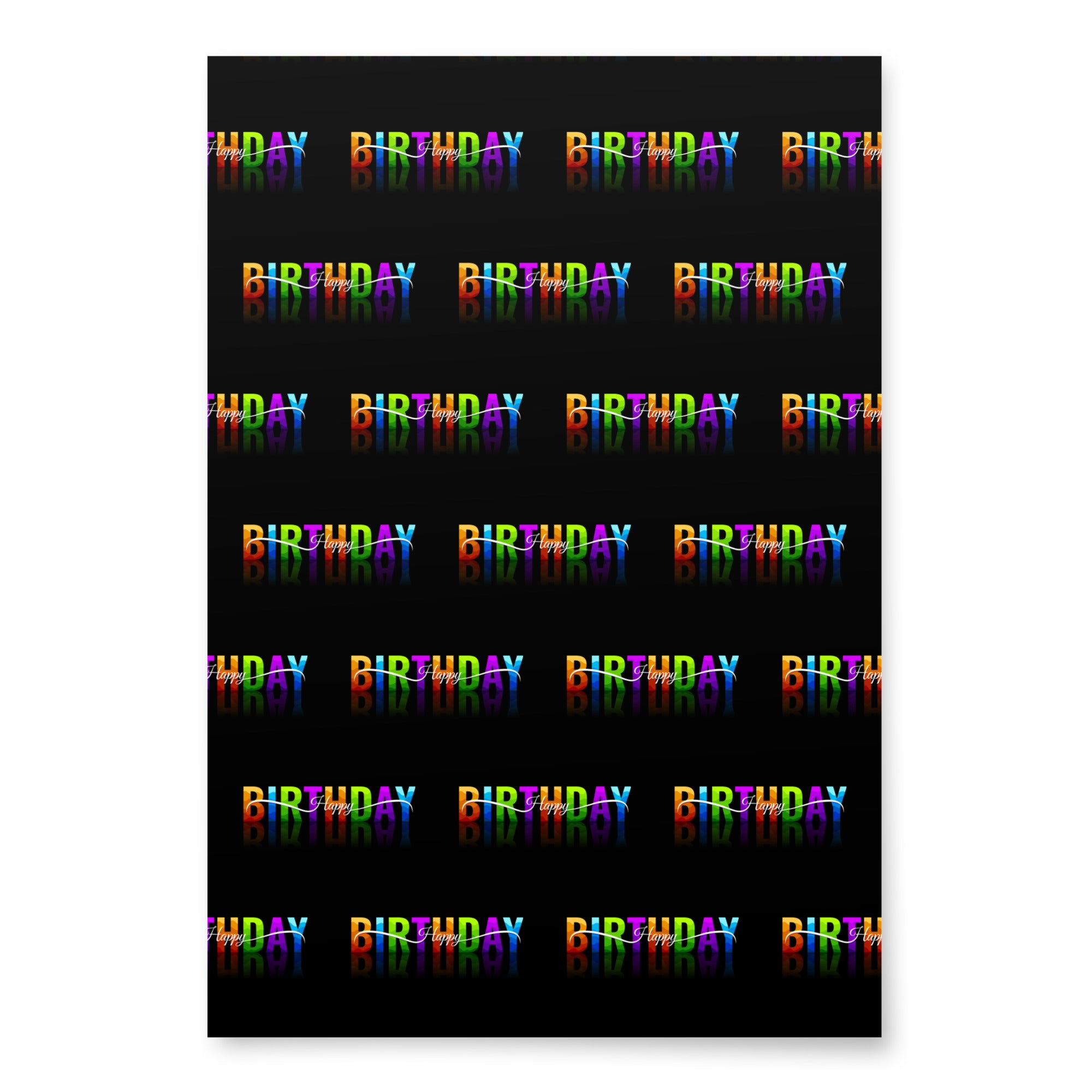 Happy Birthday Wrapping paper sheets