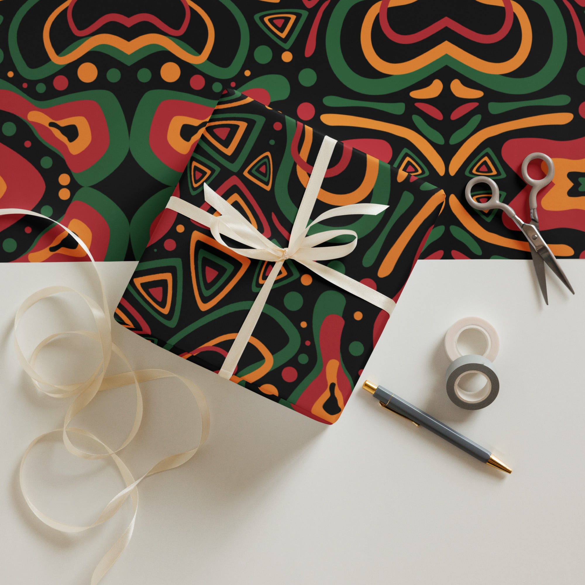Happy Kwanzaa Wrapping paper sheets