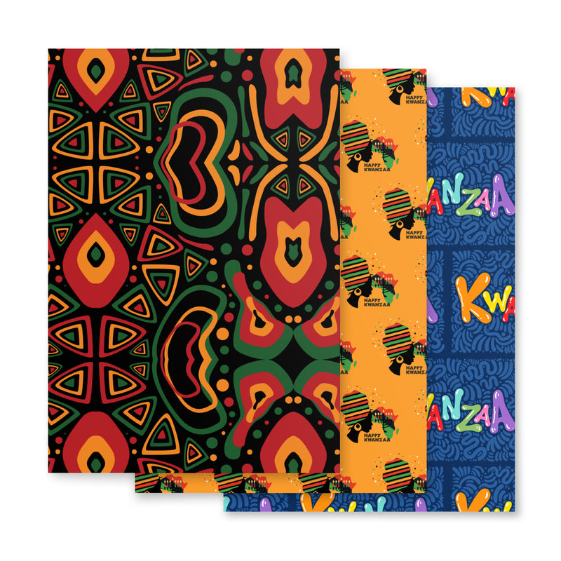 Happy Kwanzaa Wrapping paper sheets
