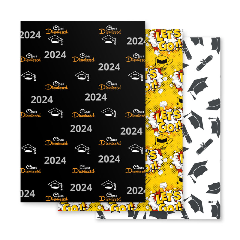 Graduation Wrapping paper sheets