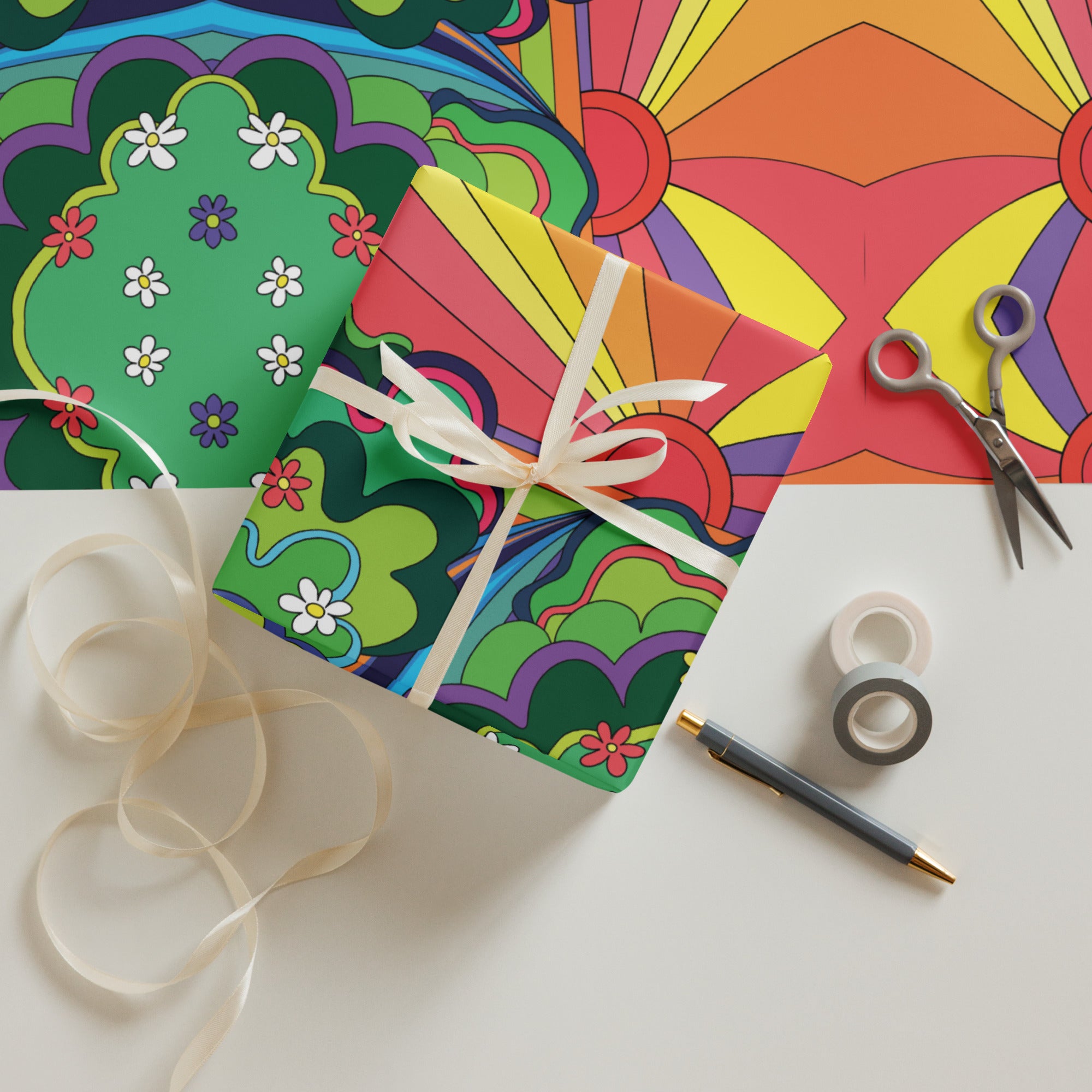 Good Vibes Wrapping paper sheets