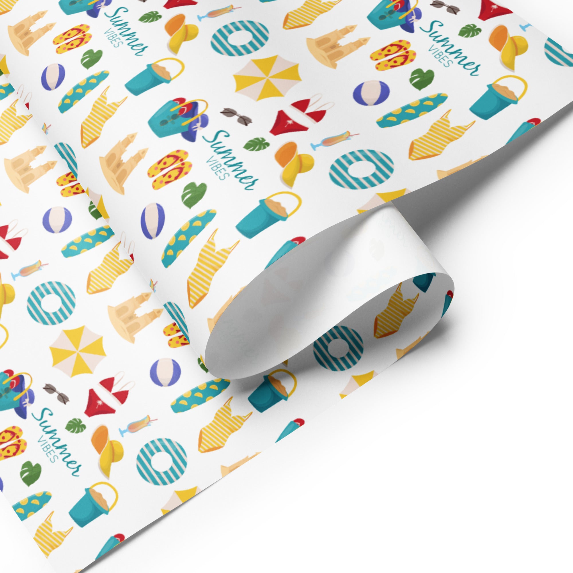 Beach Vibes Wrapping paper sheets