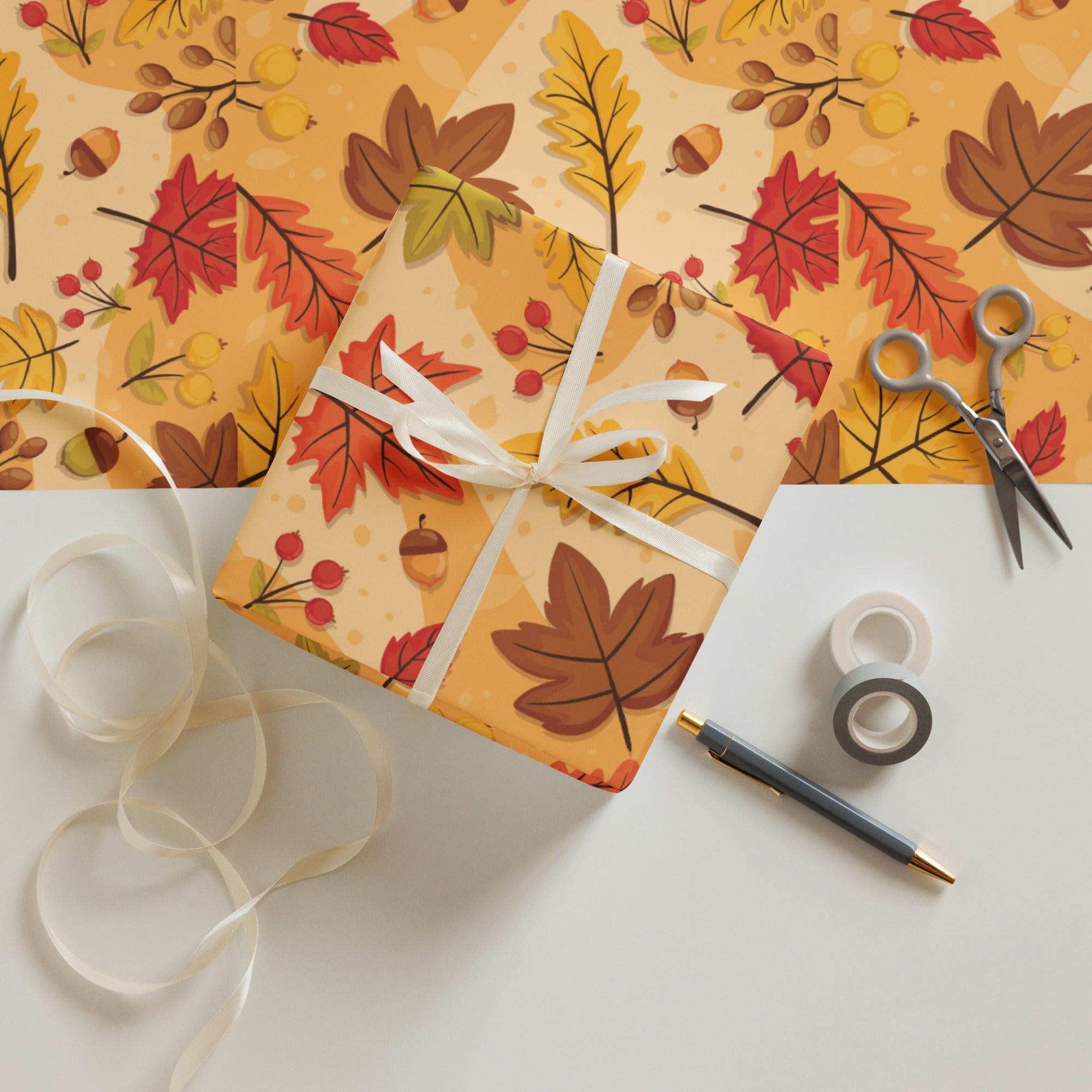 Autumn Leaves Wrapping paper sheets