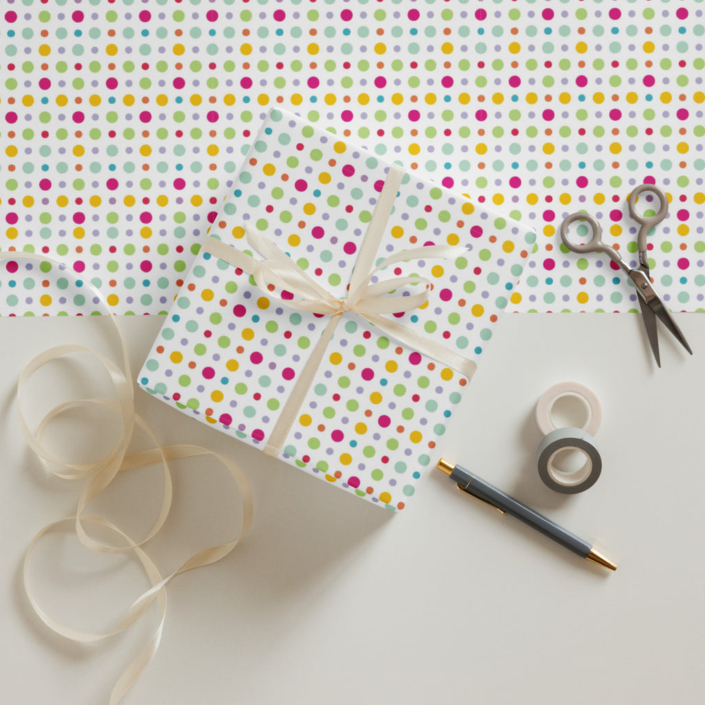 Polka Dot Wrapping paper sheets