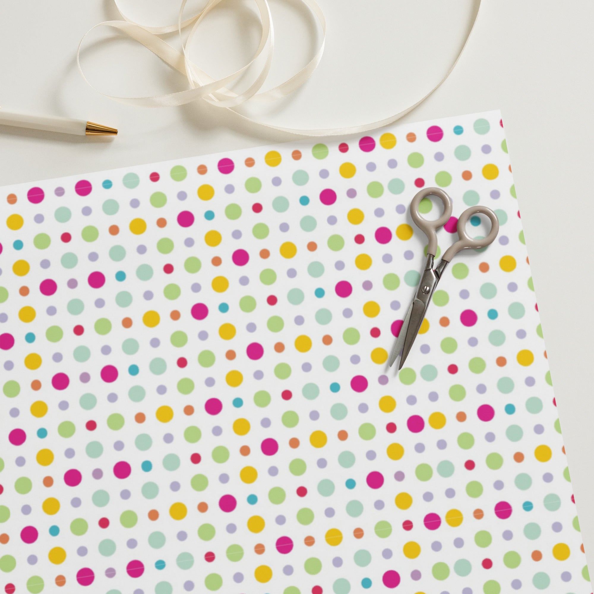 Polka Dot Wrapping paper sheets