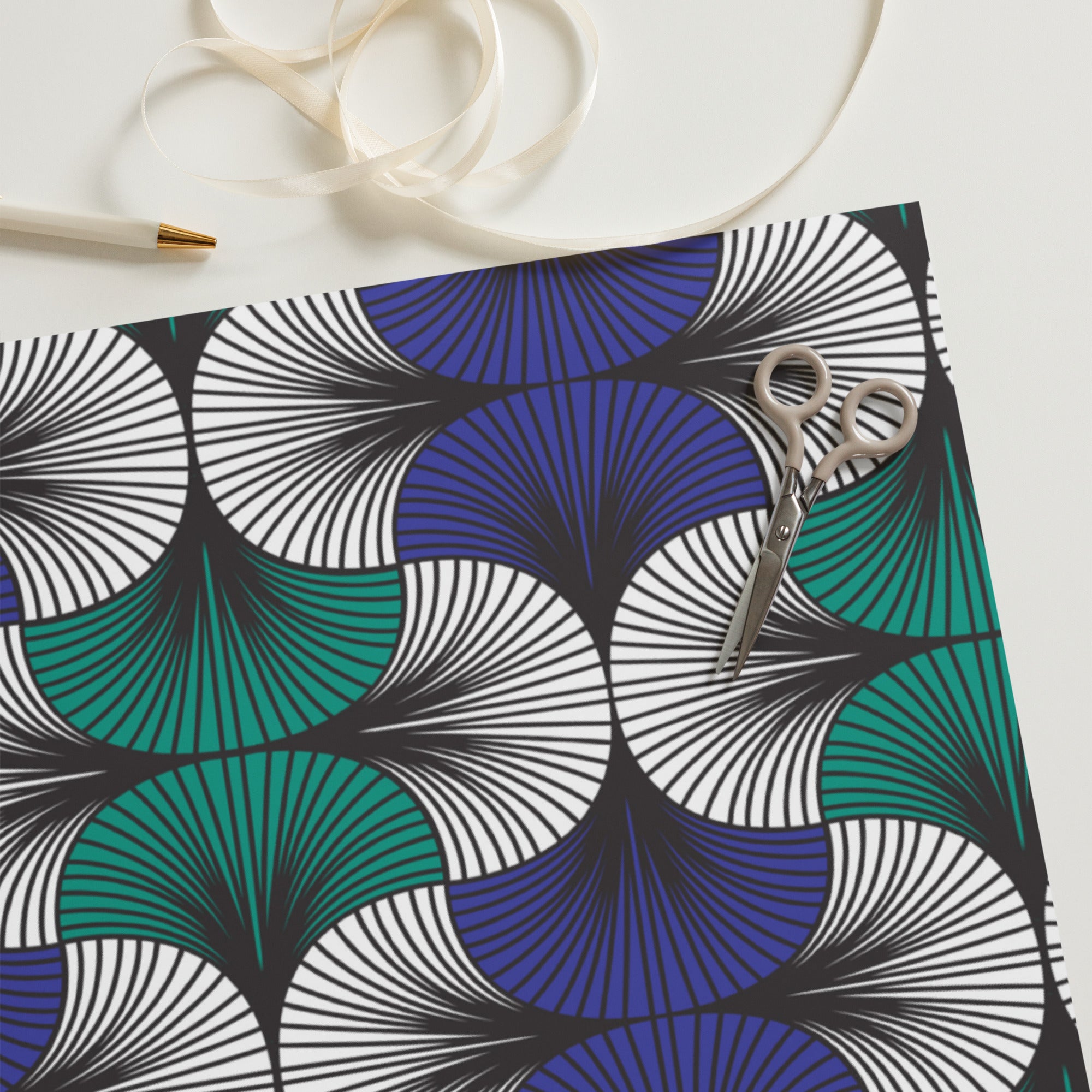 African Print Wrapping paper sheets