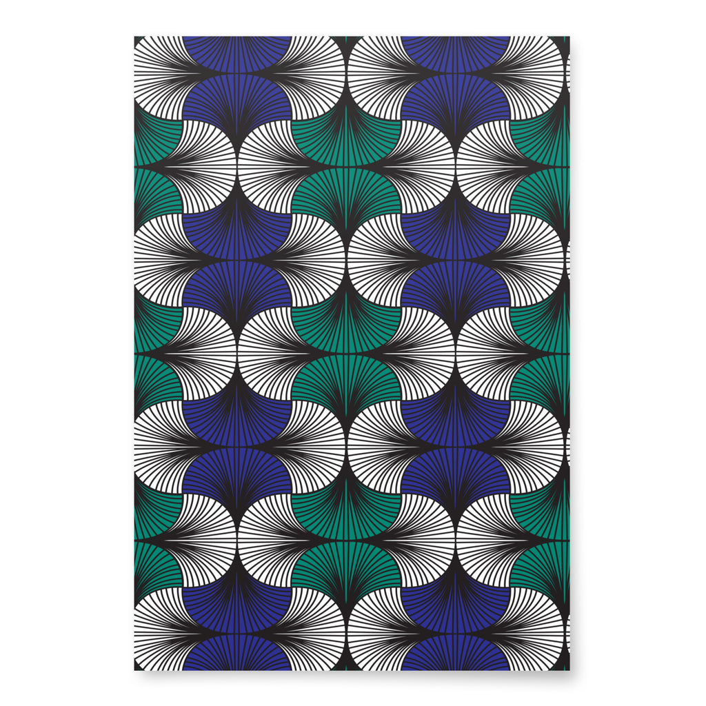 African Print Wrapping paper sheets