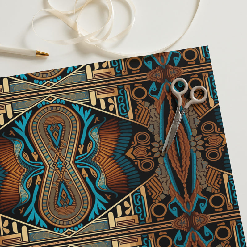 Egyptian Print Wrapping paper sheets