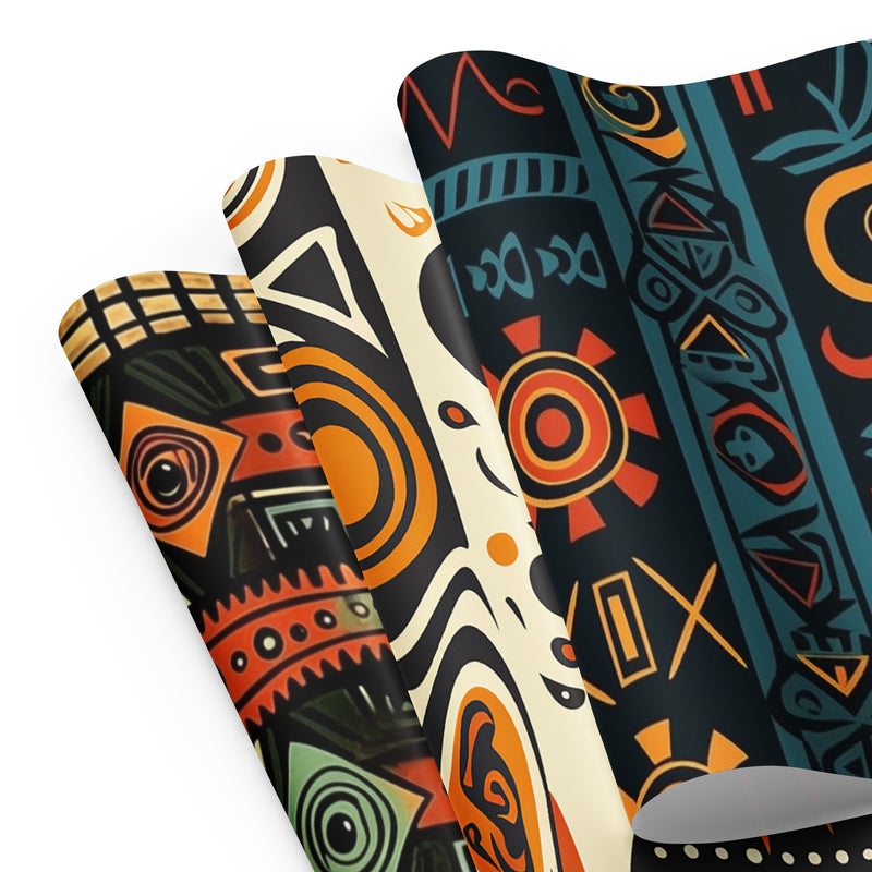 African Print Wrapping paper sheets