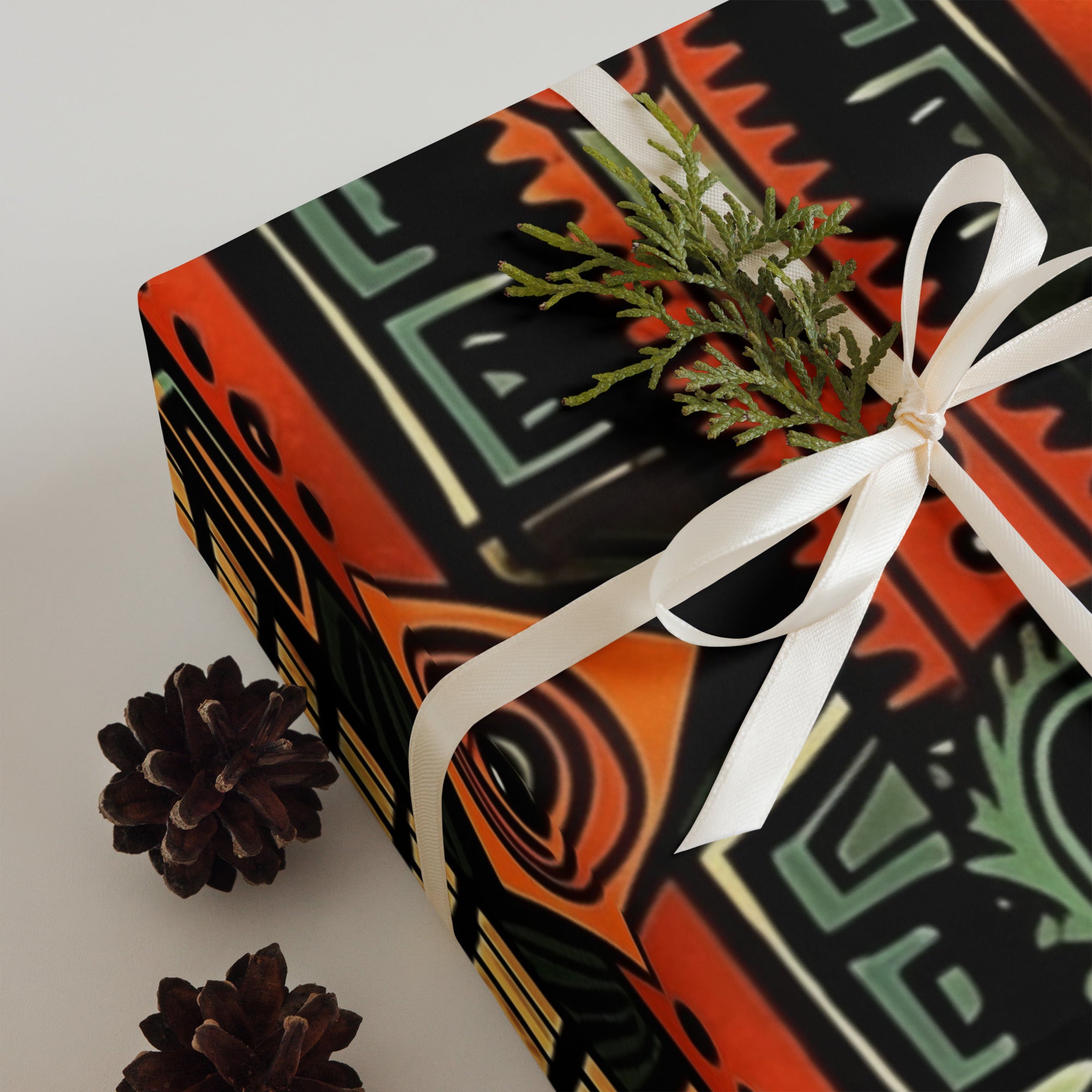 African Print Wrapping paper sheets