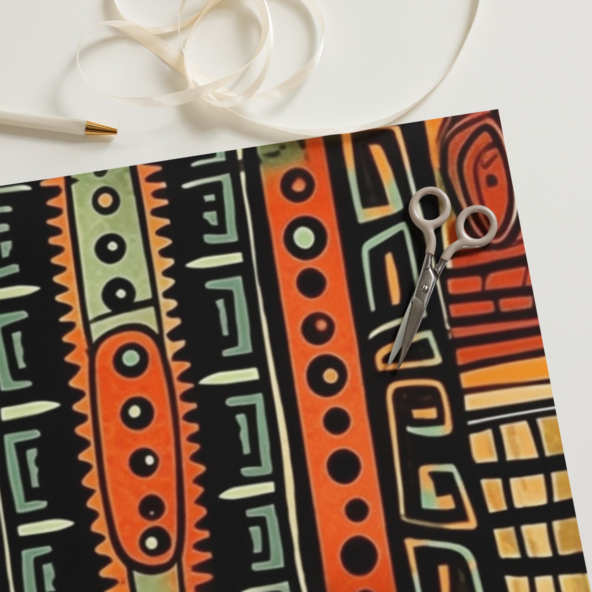African Print Wrapping paper sheets