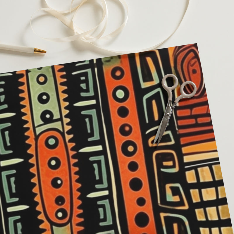 African Print Wrapping paper sheets