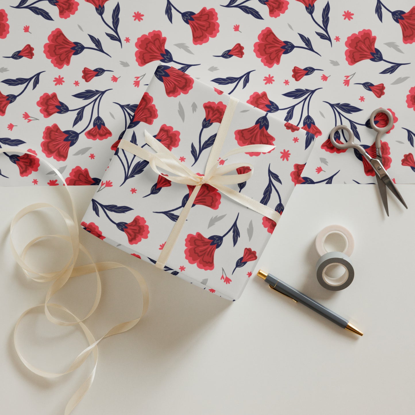 Floral Wrapping paper sheets