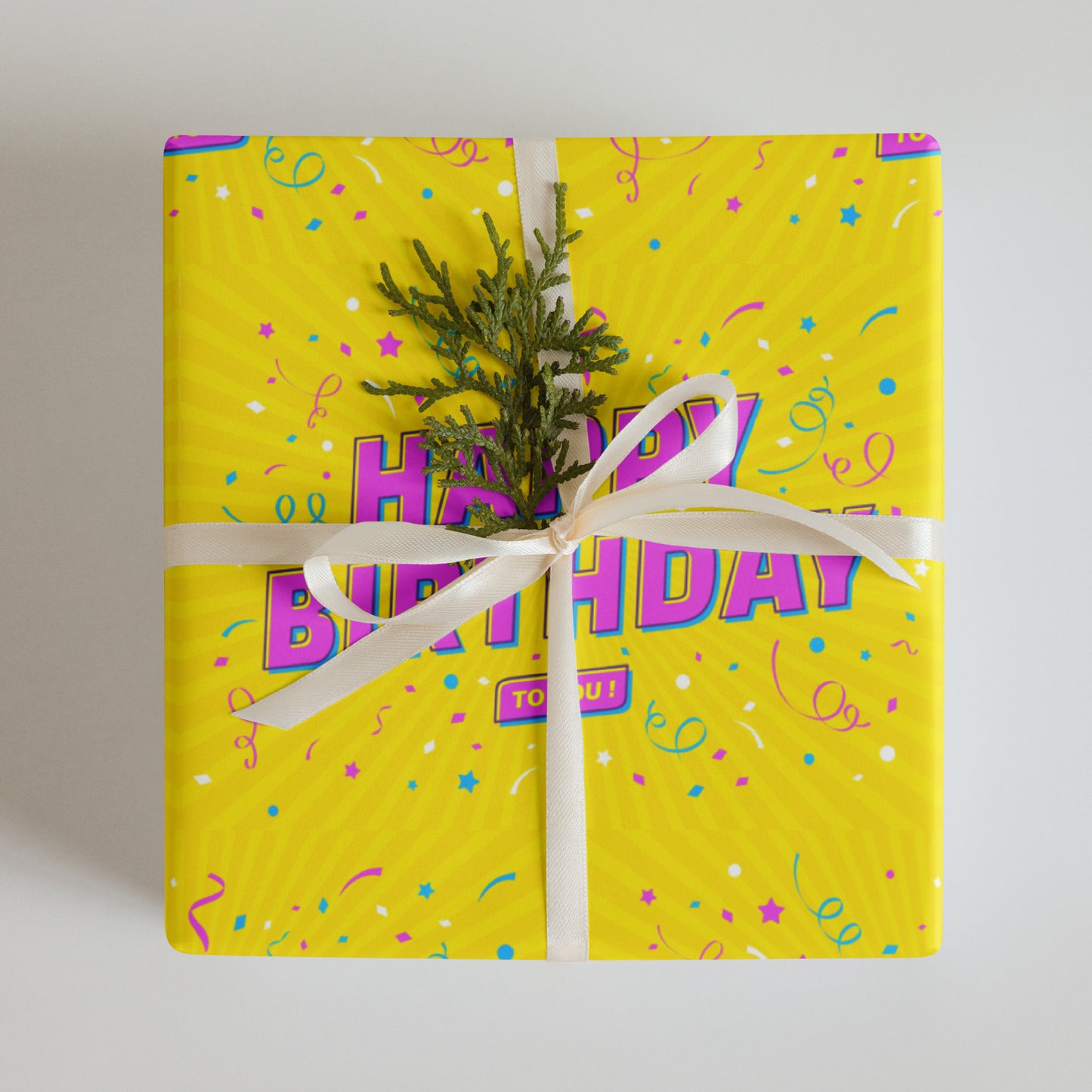 Happy Birthday Wrapping paper sheets