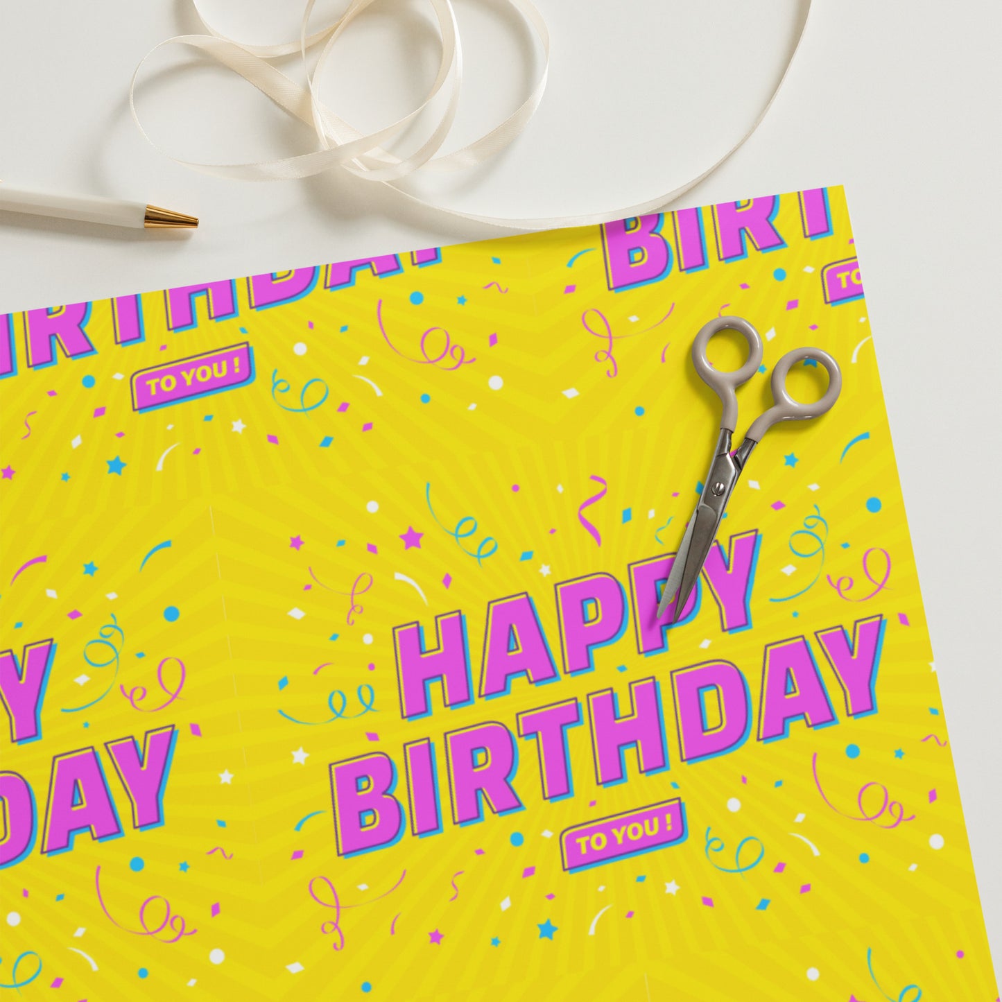 Happy Birthday Wrapping paper sheets