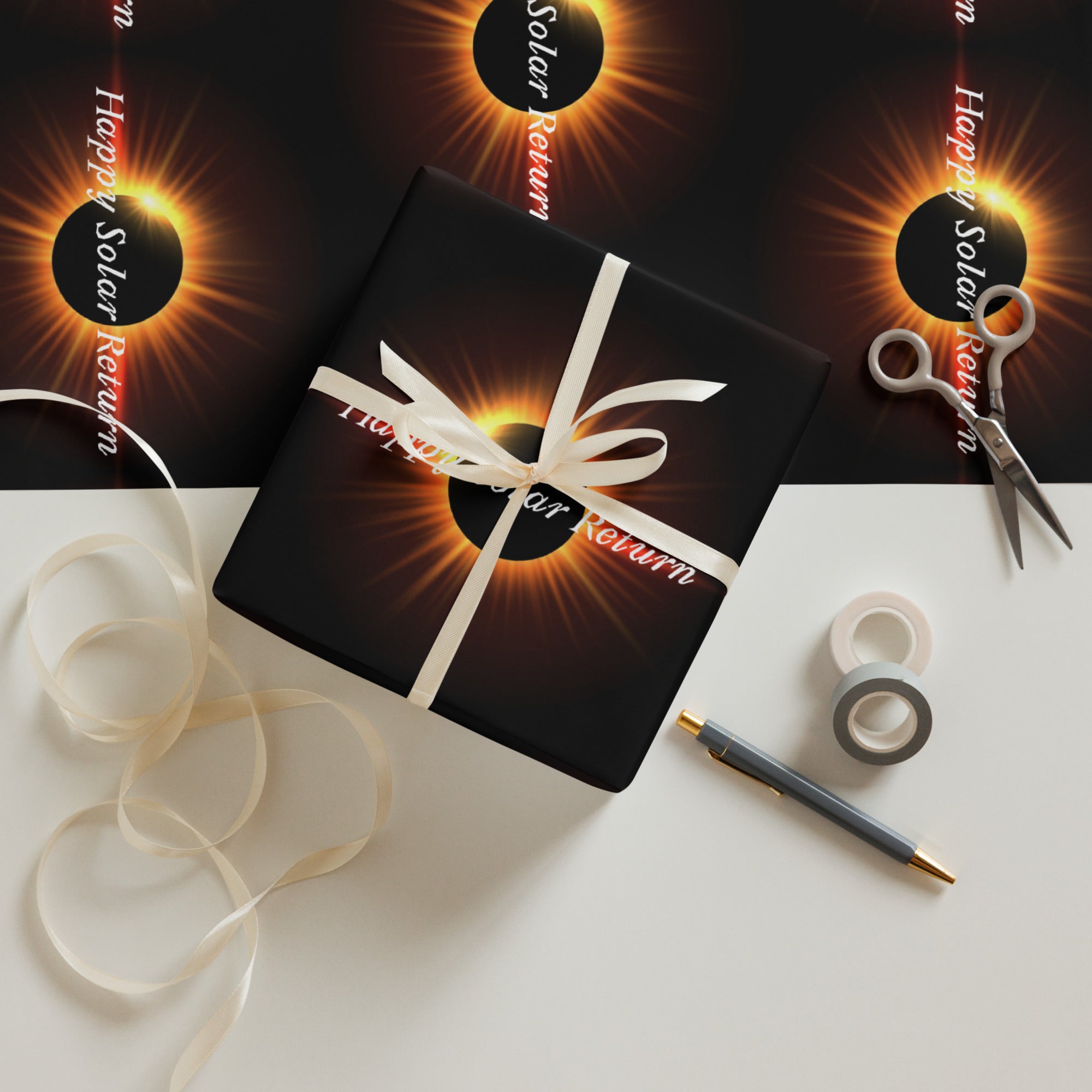 Happy Solar Return Wrapping paper sheets