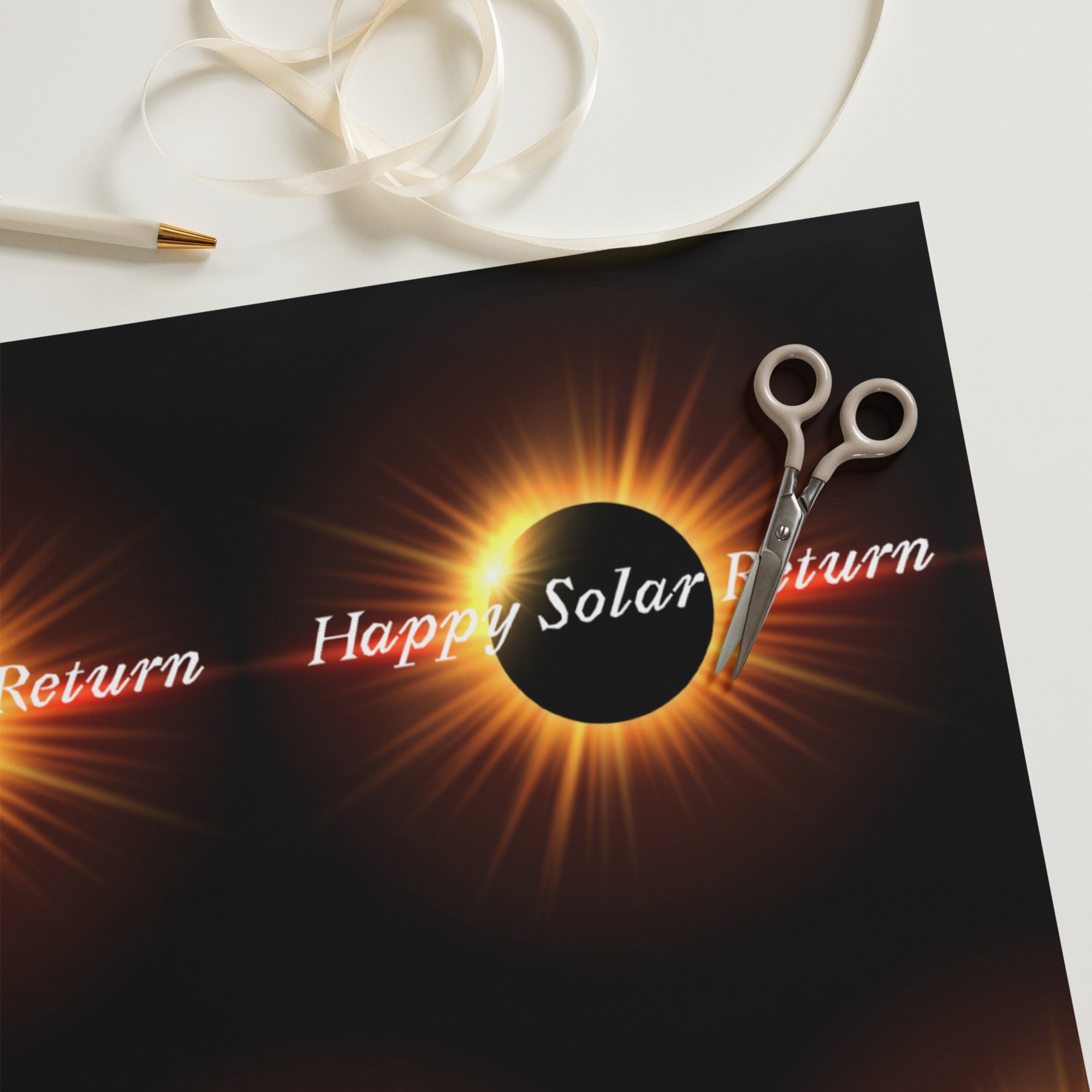 Happy Solar Return Wrapping paper sheets