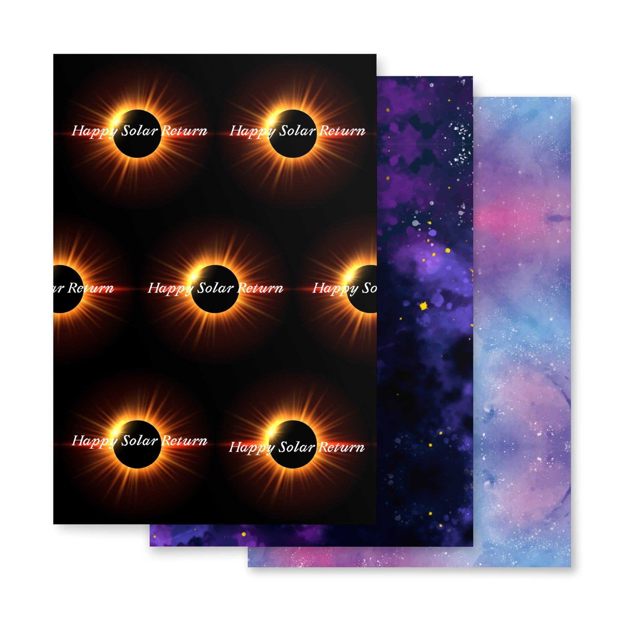Happy Solar Return Wrapping paper sheets