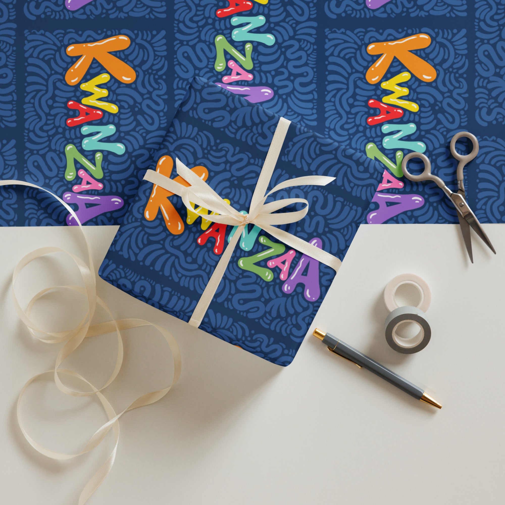 Happy Kwanzaa Wrapping paper sheets