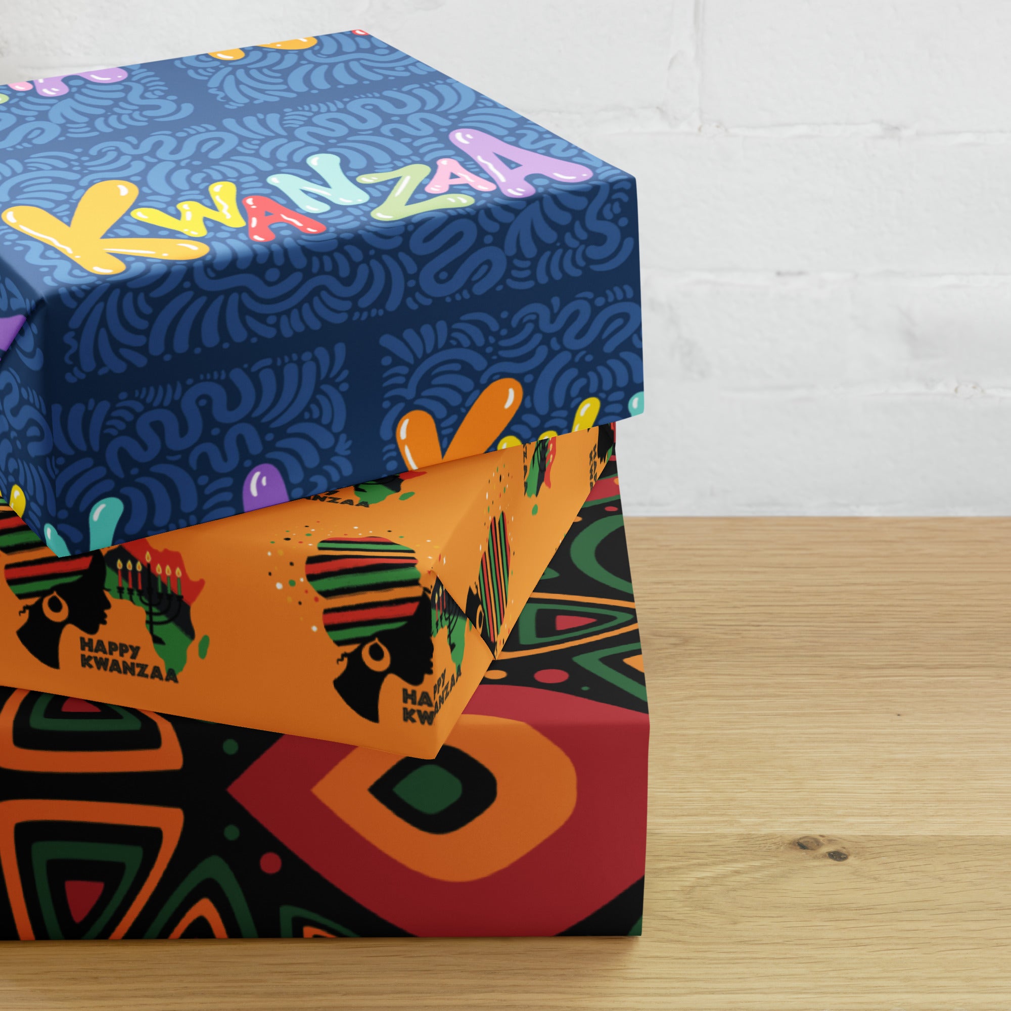 Happy Kwanzaa Wrapping paper sheets