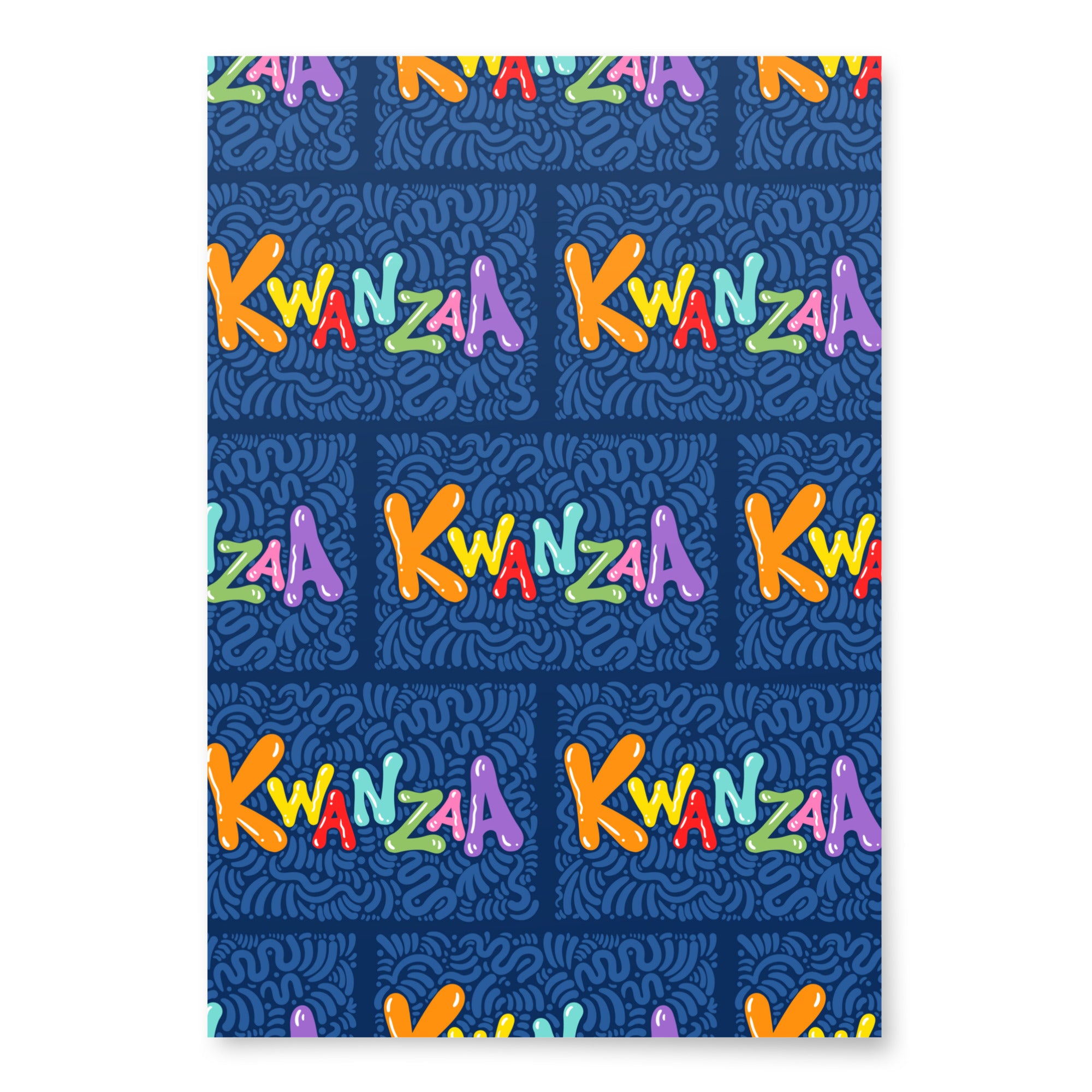 Happy Kwanzaa Wrapping paper sheets
