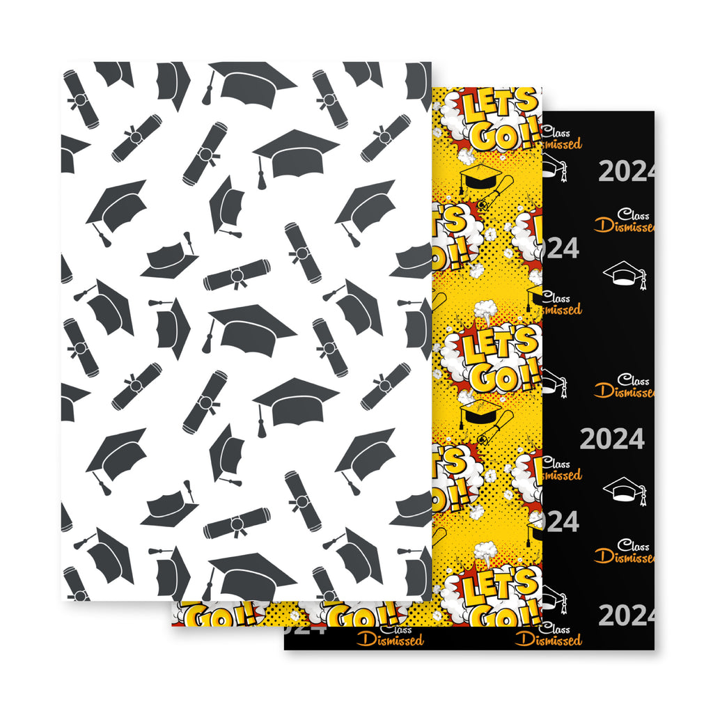 Graduation Wrapping paper sheets