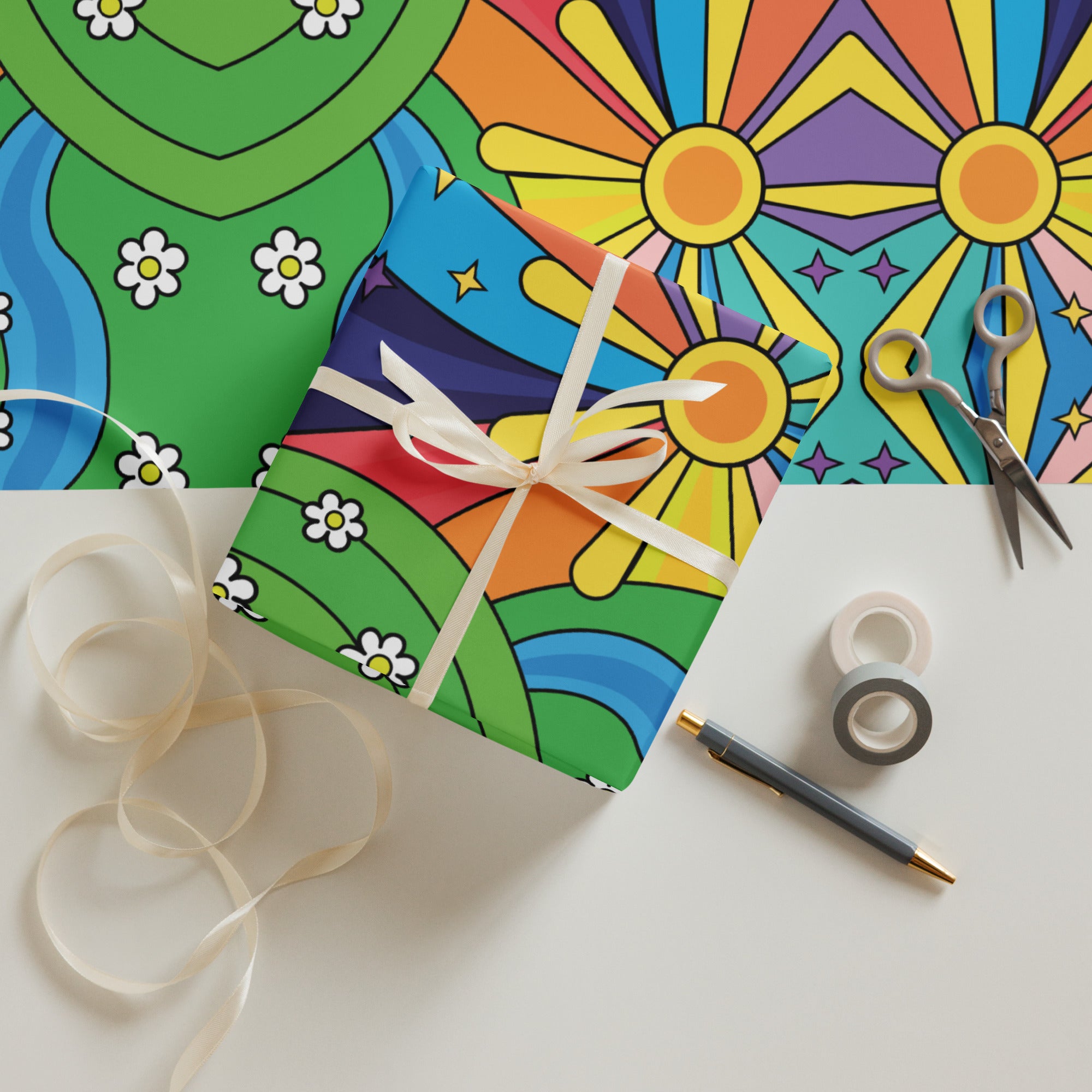 Good Vibes Wrapping paper sheets