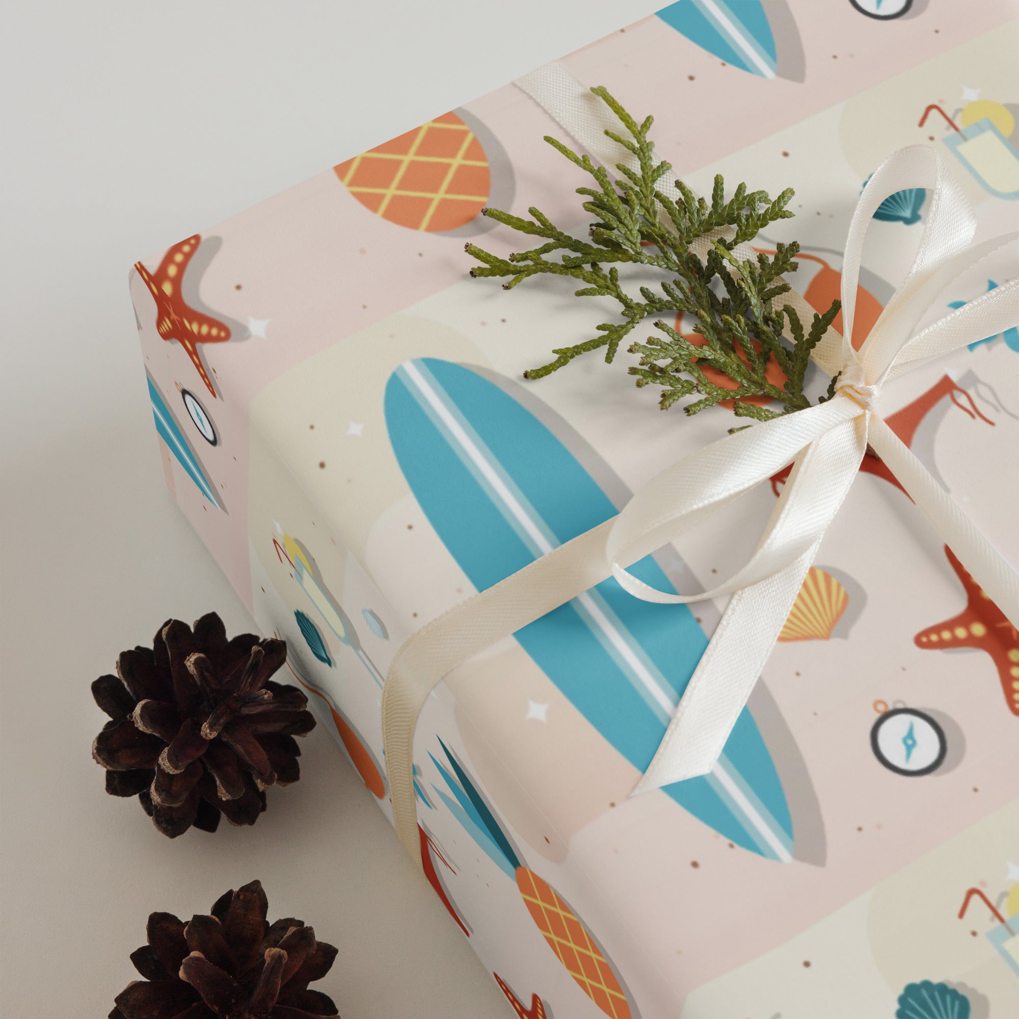 Beach Vibes Wrapping paper sheets