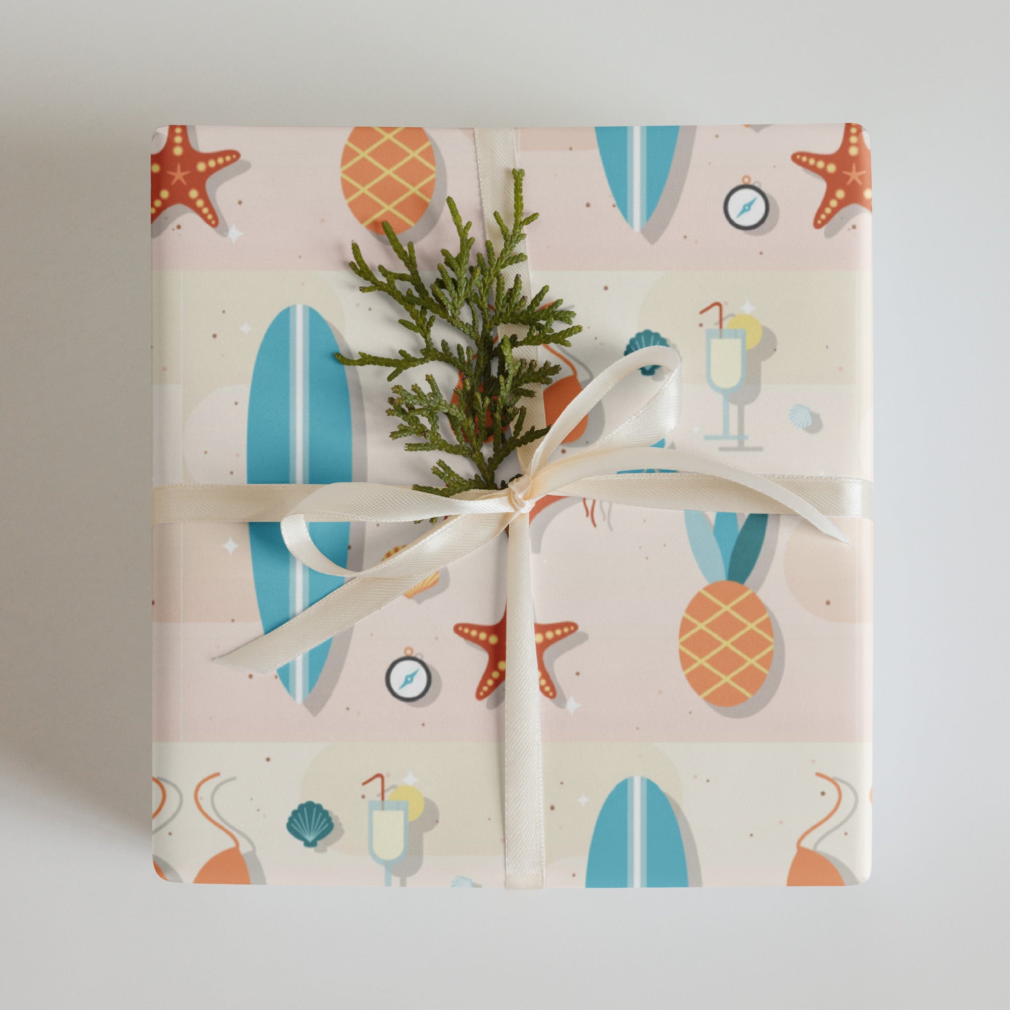Beach Vibes Wrapping paper sheets