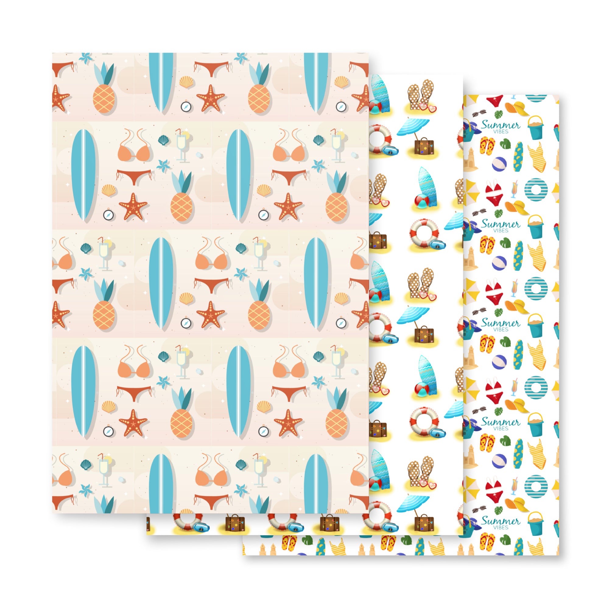 Beach Vibes Wrapping paper sheets
