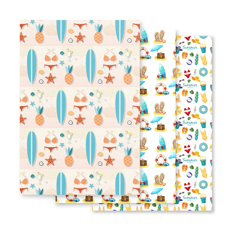 Beach Vibes Wrapping paper sheets