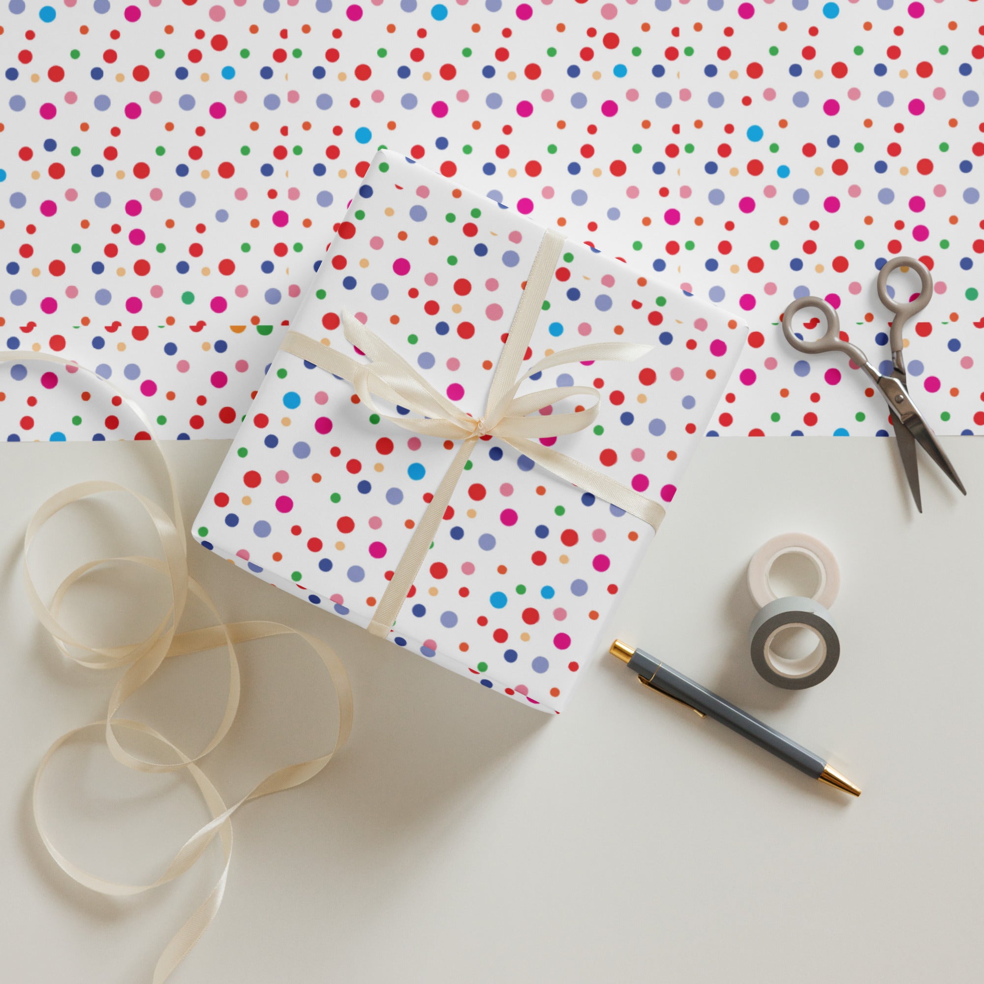 Polka Dot Wrapping paper sheets
