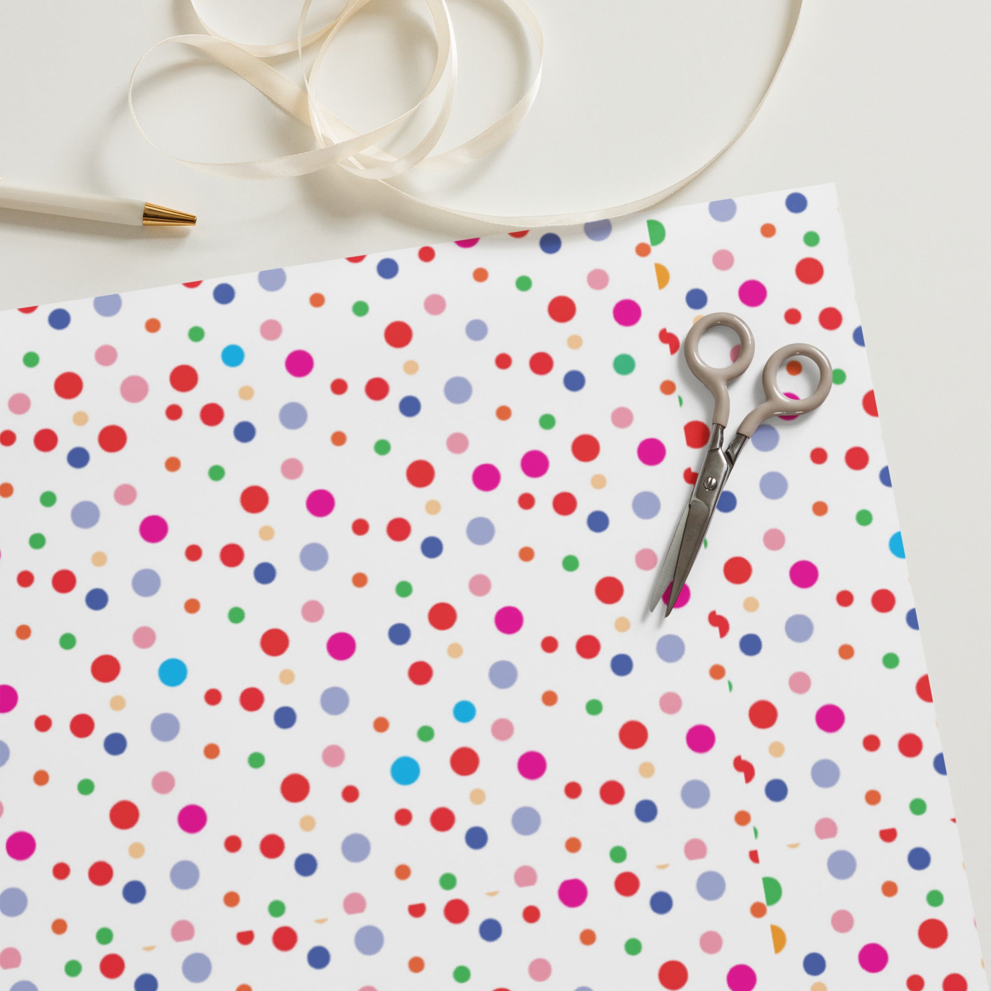 Polka Dot Wrapping paper sheets