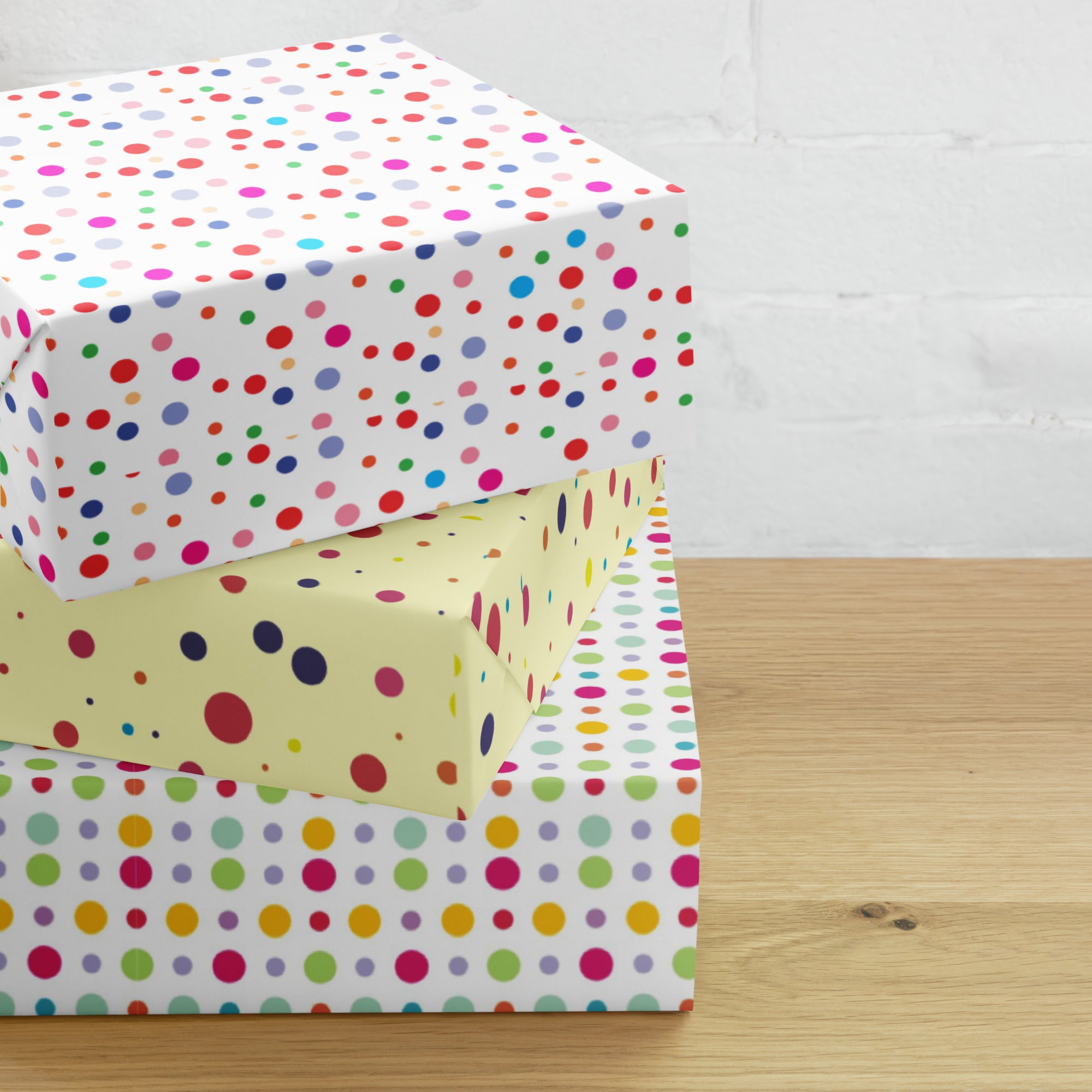 Polka Dot Wrapping paper sheets