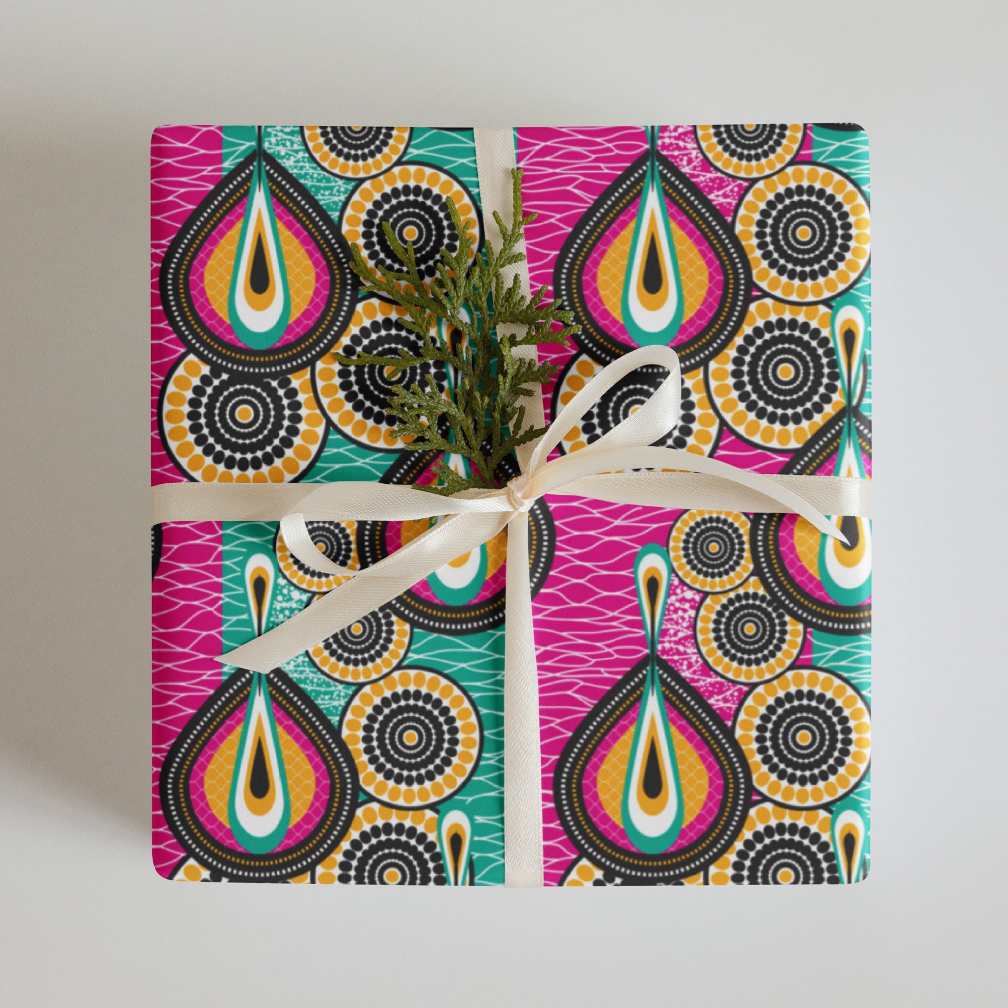 African Print Wrapping paper sheets
